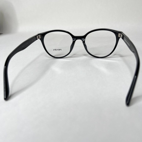 Prada Eyeglasses VPR 07T-F 1AB-101 Black Unisex Frame 52-19-140MM ITALY H3772 - Picture 3 of 7